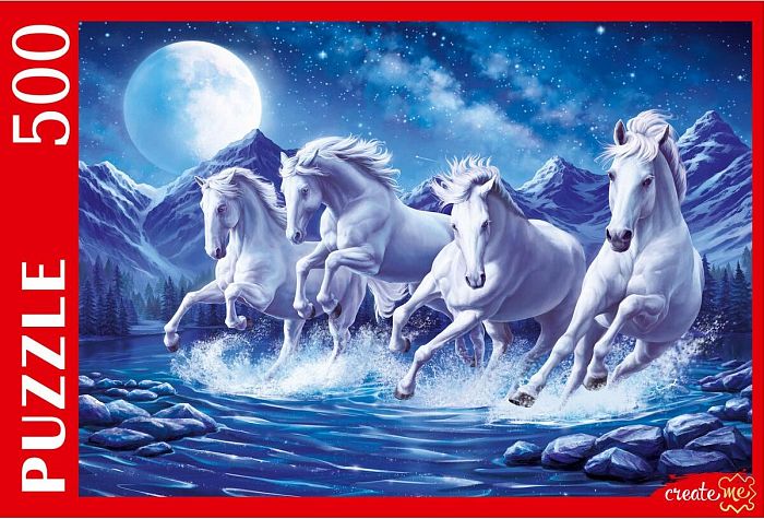 Пазл Рыжий Кот 500 деталей: Лунные лошади