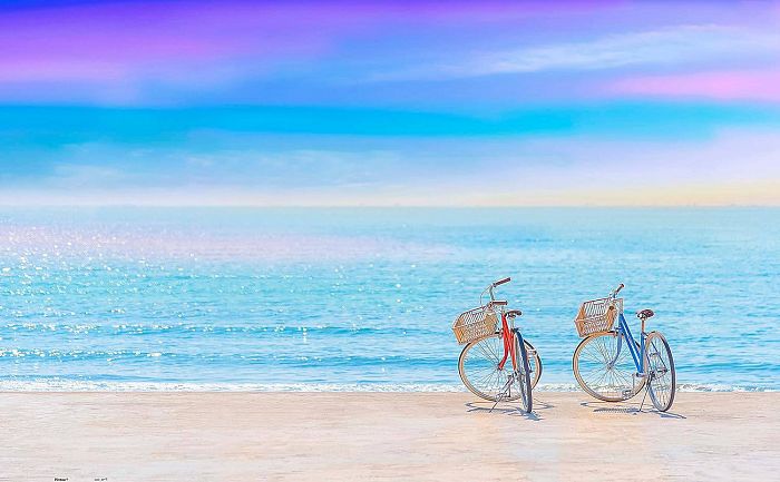 Пазл Pintoo 1000 деталей: Велосипеды. Летний пляж