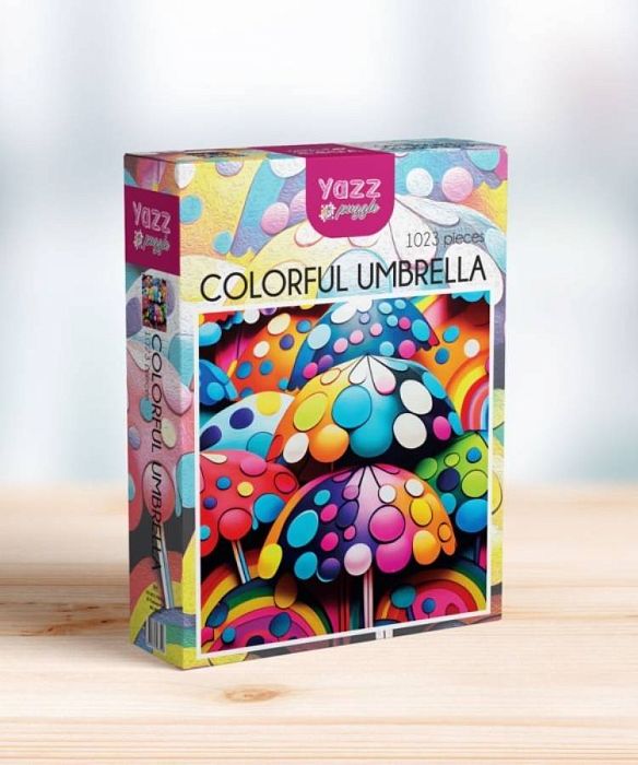 Пазл Yazz 1000 деталей: Разноцветный зонтик