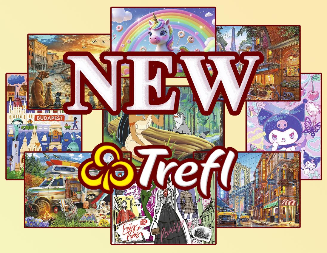 Новинки пазлов Trefl (февраль 2026)