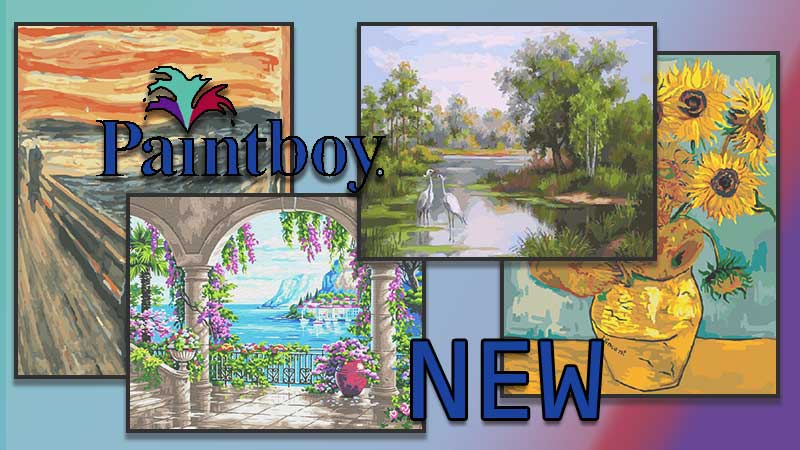 Новинки - картины по номерам Paintboy