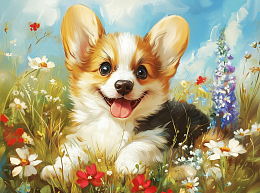 Пазл Алма мини 150 деталей. Щенок корги