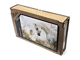 Пазл Алма деревянный 1000 деталей Лошади. Встреча в поле