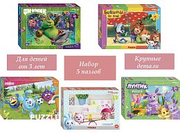 Набор Step Puzzle для детей 5 шт 35 деталей: Мультфильмы-7