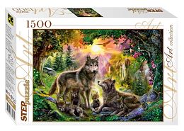 Пазл Step puzzle 1500 деталей: Волки