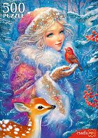 Пазл Рыжий Кот 500 деталей: Снежная принцесса