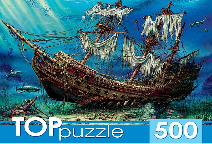 Пазл TOP Puzzle 500 деталей: Затонувший корабль