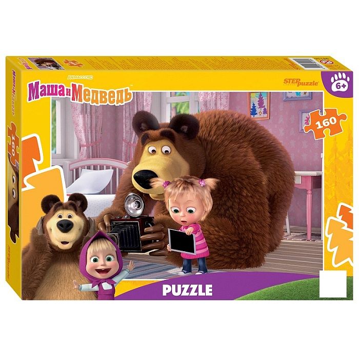 Пазл Step puzzle 160 деталей: Маша и Медведь