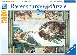 Пазл Ravensburger 5000 деталей:  Микеланджело: Рождение Адама
