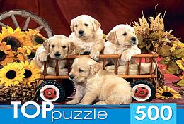 Пазл TOP Puzzle 500 деталей: Щенки лабрадора