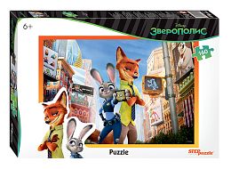 Пазл Step puzzle 160 деталей: Зверополис (Disney)