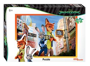Пазл Step puzzle 160 деталей: Зверополис (Disney)