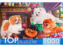 Пазл TOP Puzzle 1000 деталей: Игривые шпицы
