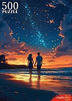 Пазл Рыжий Кот 500 деталей: Прогулка по пляжу