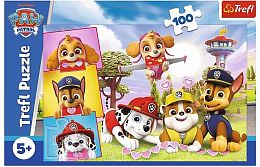 Пазл Trefl 100 деталей: Бесстрашные собаки. Щенячий патруль