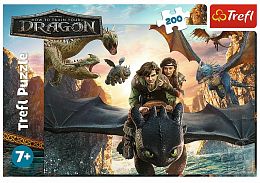 Пазл Trefl 200 деталей: Беззубик и его друзья