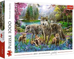 Пазл Trefl 1000 деталей: Семья волков