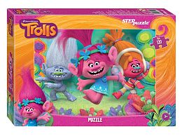 Набор детских пазлов 4 по 120 деталей Step: Trolls (DreamWorks)