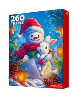 Пазл Рыжий Кот 260 деталей: Снеговик