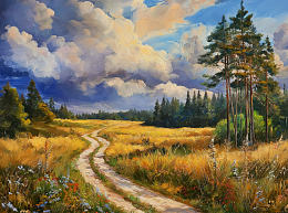 Пазл Алма мини 150 деталей. Знойный пейзаж