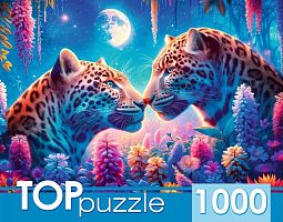 Пазл TOP Puzzle 1000 деталей: Влюбленные леопарды