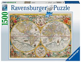 Пазл Ravensburger 1500 деталей: Историческая карта