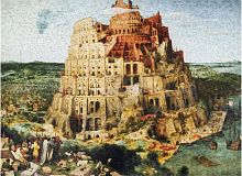 Пазл деревянный UNIDRAGON 1000 деталей: Вавилонская башня