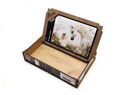 Пазл Алма деревянный 1000 деталей Лошади. Встреча в поле