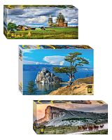 Набор Step Puzzle: Пейзажи России, 3 шт