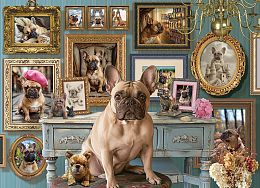 Пазл Cobble Hill 500 деталей: Французский бульдог