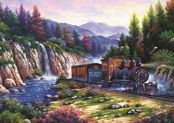 Пазл Art Puzzle 1000 деталей: Путешествие на поезде