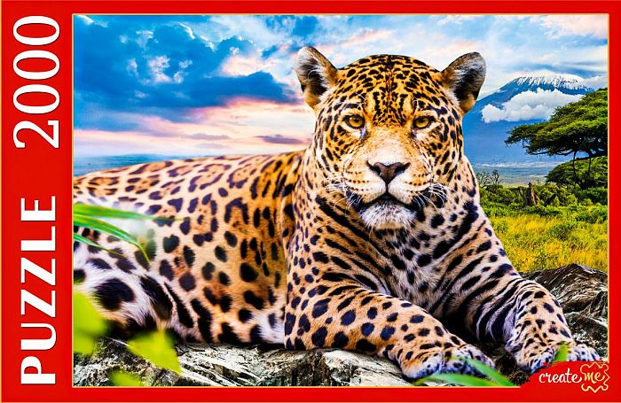 Пазл Рыжий Кот 2000 деталей: Большой леопард