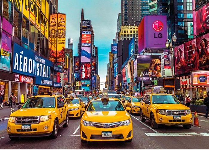 Пазл Jumbo 1000 деталей: Такси в Нью-Йорке