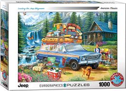 Пазл Eurographics 1000 деталей: Погрузка Джипа Вагонир (Jeep Wagoneer)