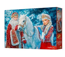 Пазл Рыжий Кот 500 деталей: Новогодние чудеса