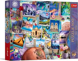 Пазл Trefl 500 деталей: Время чая. Воспоминания о путешествиях