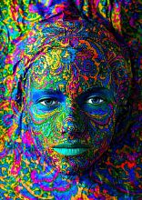 Пазл Enjoy 1000 деталей: Женщина с цветным макияжем