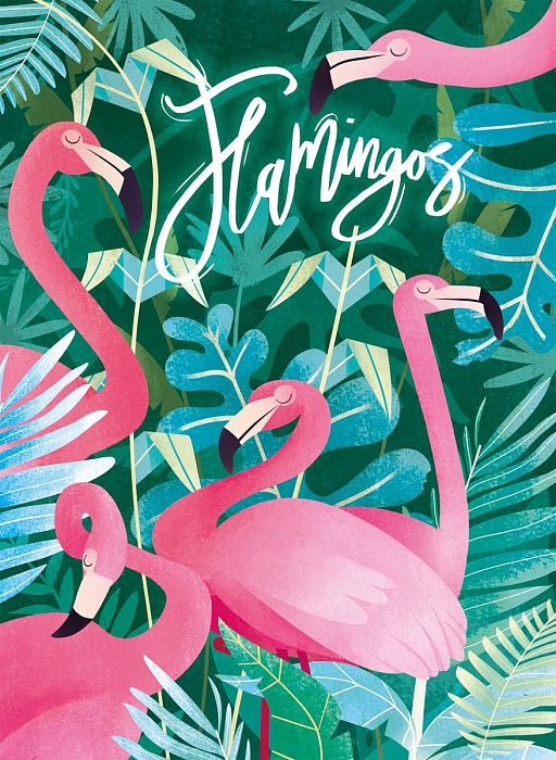 Пазл Clementoni 500 деталей: Фламинго