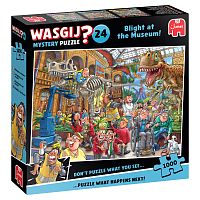 Пазл Jumbo 1000 деталей: Wasgij. Бардак в музее (Mystery 24)