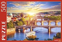 Пазл Рыжий Кот 500 деталей: Чехия. Рассвет под Прагой