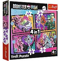 Пазл Trefl 35#48#54#70 деталей: Интересный день Monster High