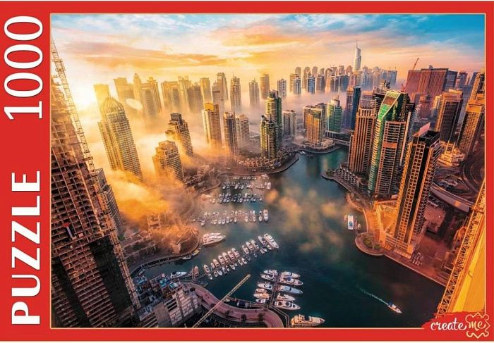 Пазл Рыжий Кот 1000 деталей: Туманный Дубай