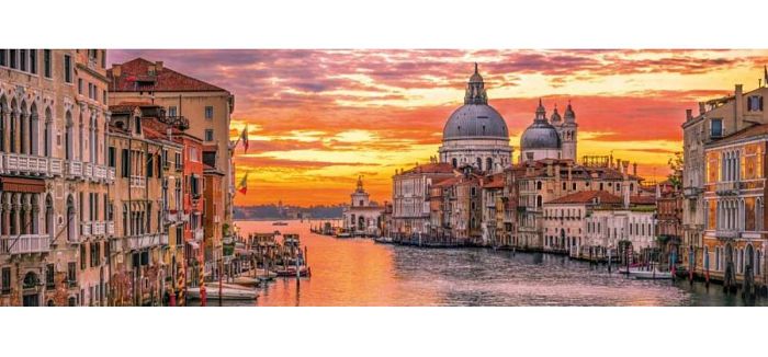 Пазл панорама Clementoni 1000 деталей: Гранд-канал Венеция