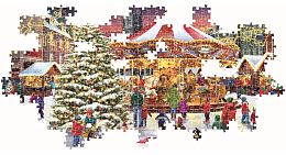 Пазл Clementoni 1000 деталей: Рождественская карусель
