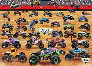 Пазл Eurographics 1000 деталей: Monster Jam - Модельный ряд грузовиков