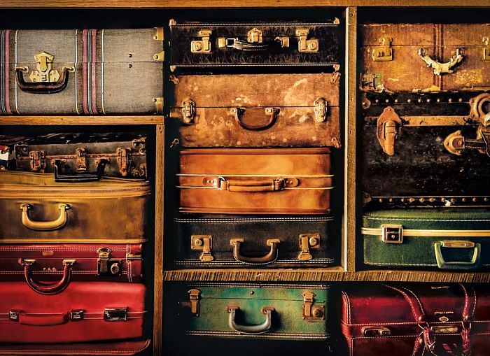 Пазл Clementoni 1000 деталей: Коллекция чемоданов