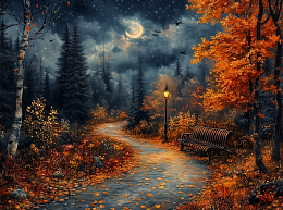 Пазл Алма мини 150 деталей. Ночь в парке