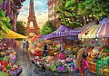 Раздел анонс: Пазл Trefl 1000 деталей: Время чая. Цветочный рынок, Париж (TR10799)