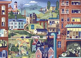 Пазл Heye 1000 деталей: Фильмы Хичкока