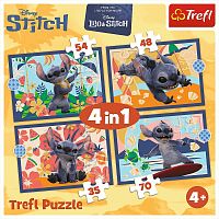 Пазл Trefl 35#48#54#70 деталей: Лило и Стич. Отпуск на Гавайях